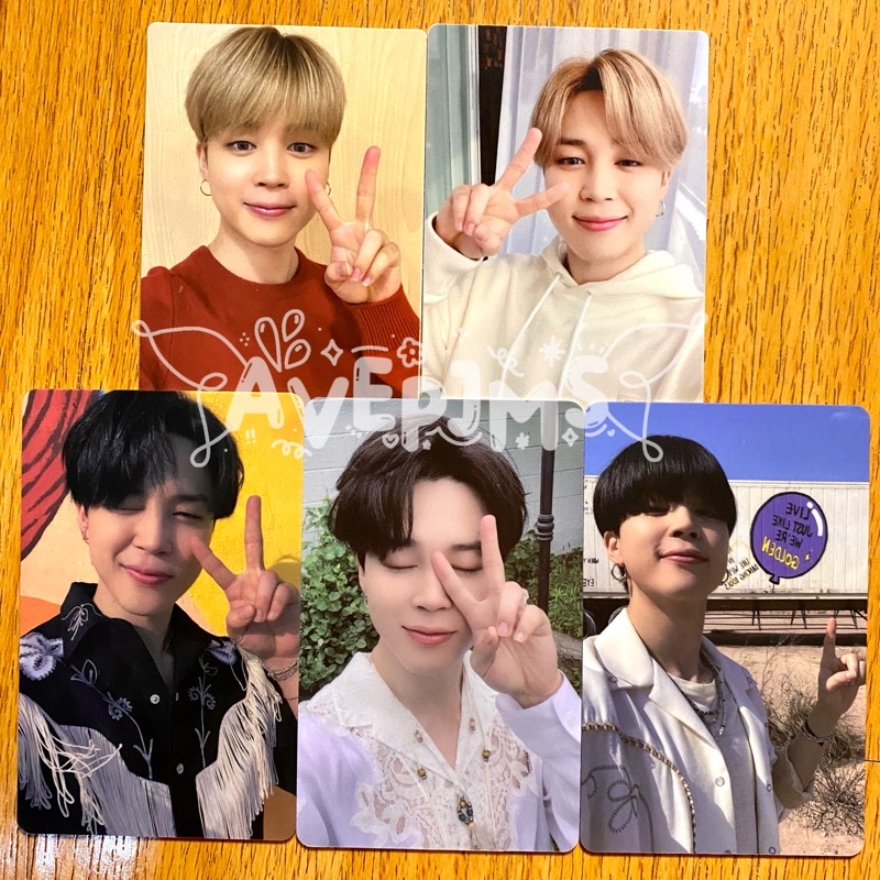 [ ready stock ] bts jimin official photocard pc lucky draw album butter be essential soundwave sw po