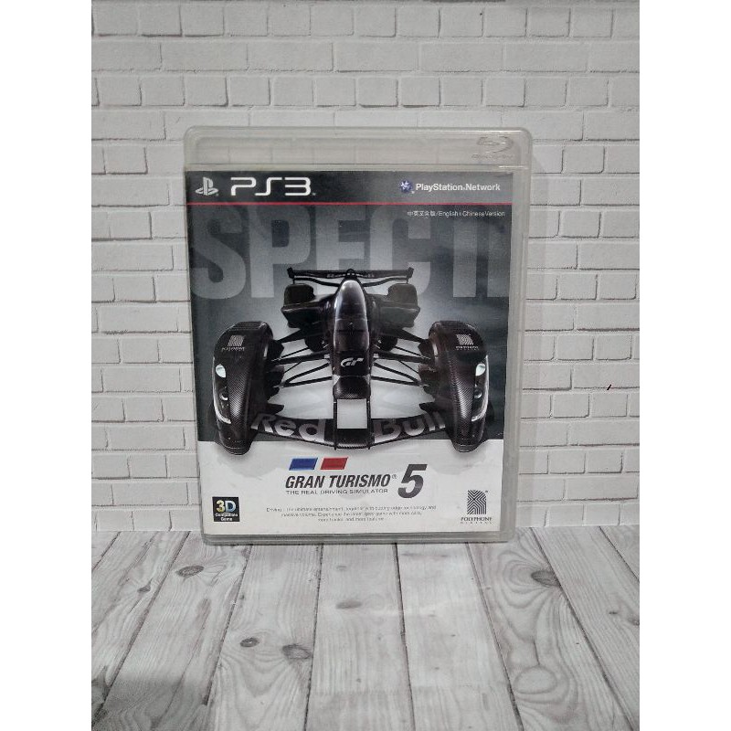 BD CD KASET ORIGINAL PS3 Gran turismo 5 SPEC II USA Bahasa Inggris Lengkap manual book