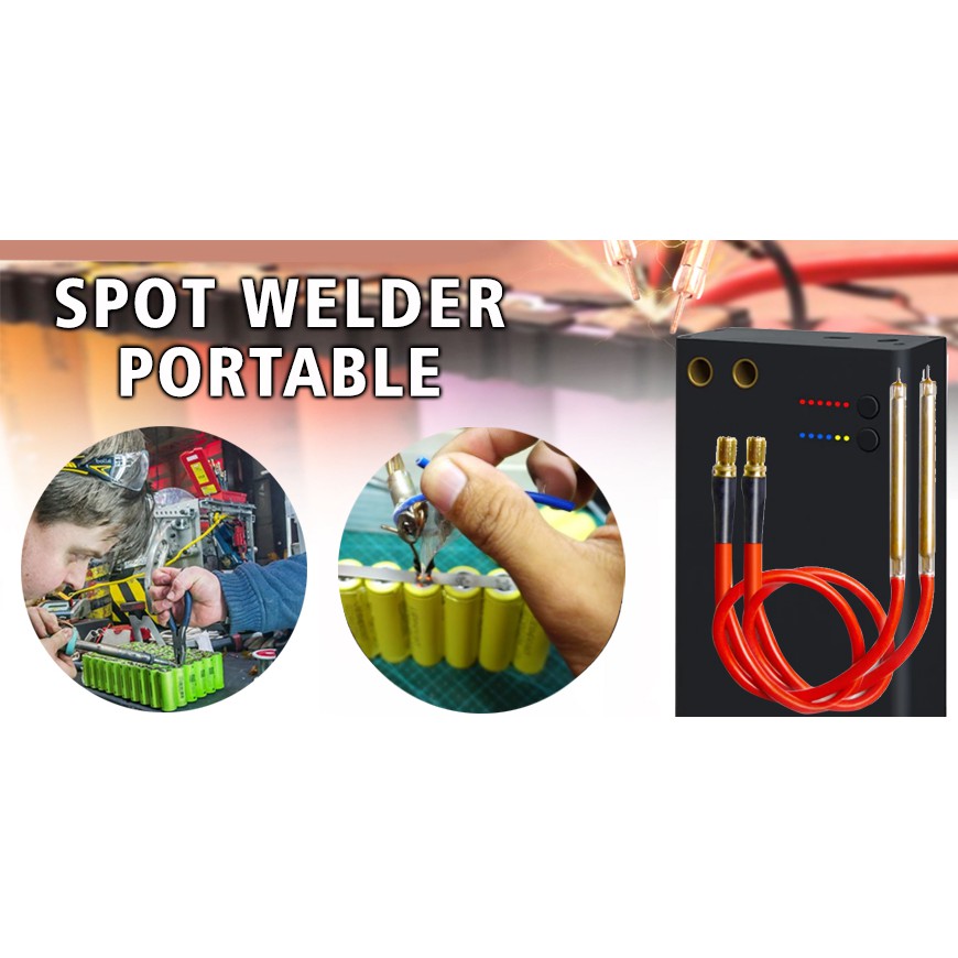 Spot Welder Portable Welding Solder Las Titik Baterai 650A Rechangable Battery