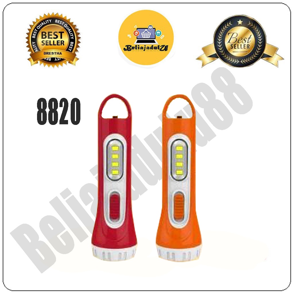 Beliajadulu88 Senter Led Lampu Emergency thunder 1watt ETH8820/ETH8830DL Ecoking