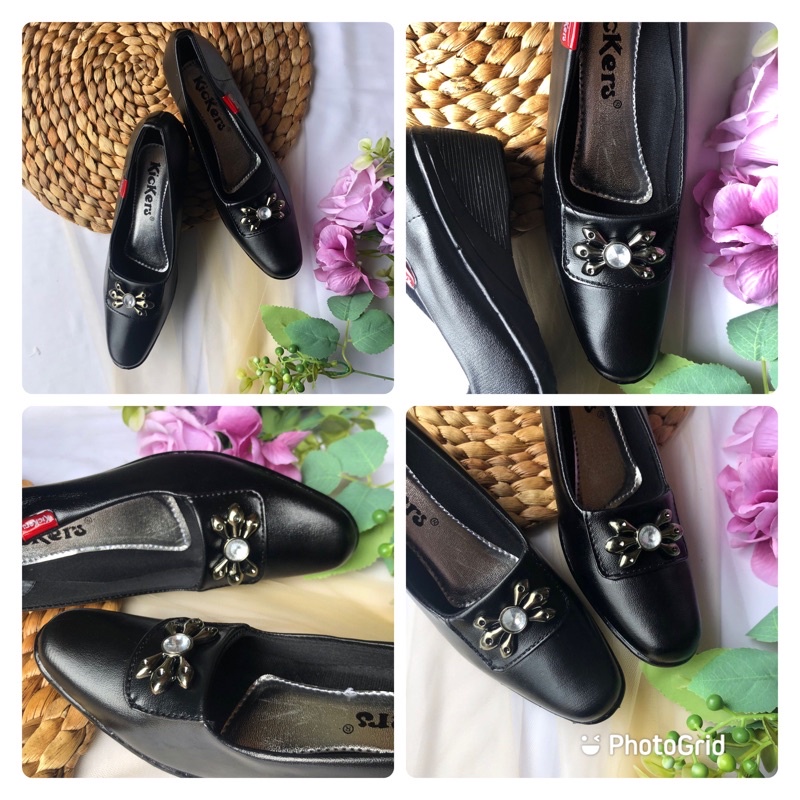 sepatu formal cewek PANTOFEL D21 1 sepatu kerja wanita sepatu formal terlaris TERMURAH Sepatu Kerja Wanita Sepatu Formal Wanita Sepatu Kantor Wanita Sepatu Wedges Wanita Hitam Untuk Kerja Enak &amp; Nyaman