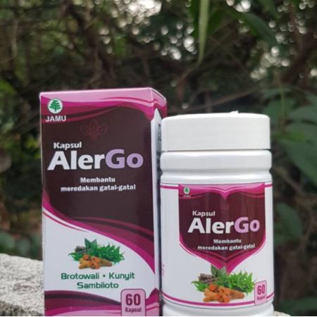 Kapsul Alergo Obat Gatal Herbal Bersih Darah  Eksim Jerawat Ampuh