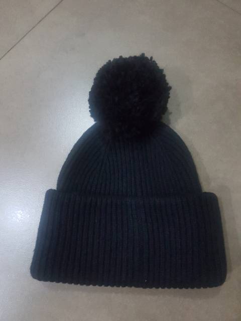 Original H&amp;M Beanie Winter Fur Hat Woman Kids Topi Kupluk Musim Dingin Wanita Anak