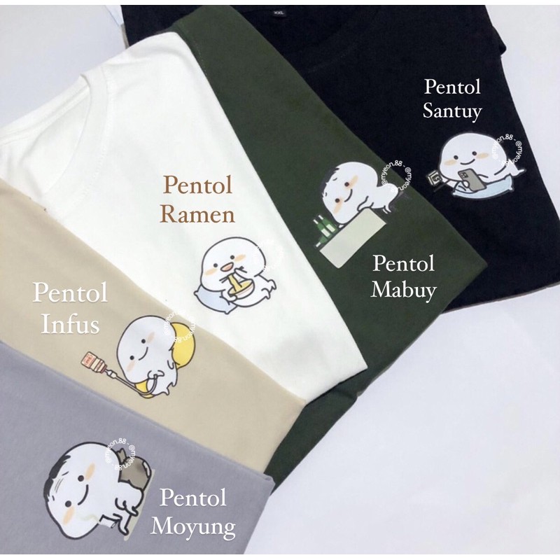 Tshirt Pentol | Kaos Pentol | Kaos Custom | Kaos Si Pentol | Kaos Premium | Custom Tshirt