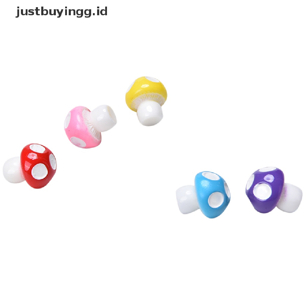 (Justbuyingg.Id) 10 / 20 Pcs Miniatur Jamur Untuk Dekorasi Taman Mini / Rumah Boneka