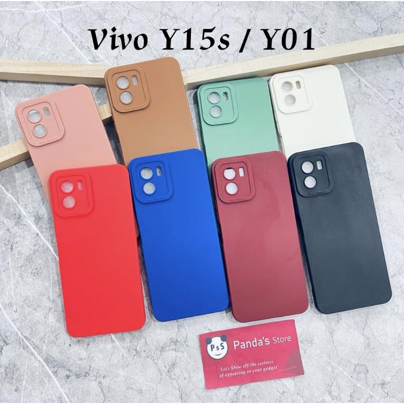 Softcase Pro Camera Vivo Y15s , Y01 Candy Case Full Color 3D Silikon TPU