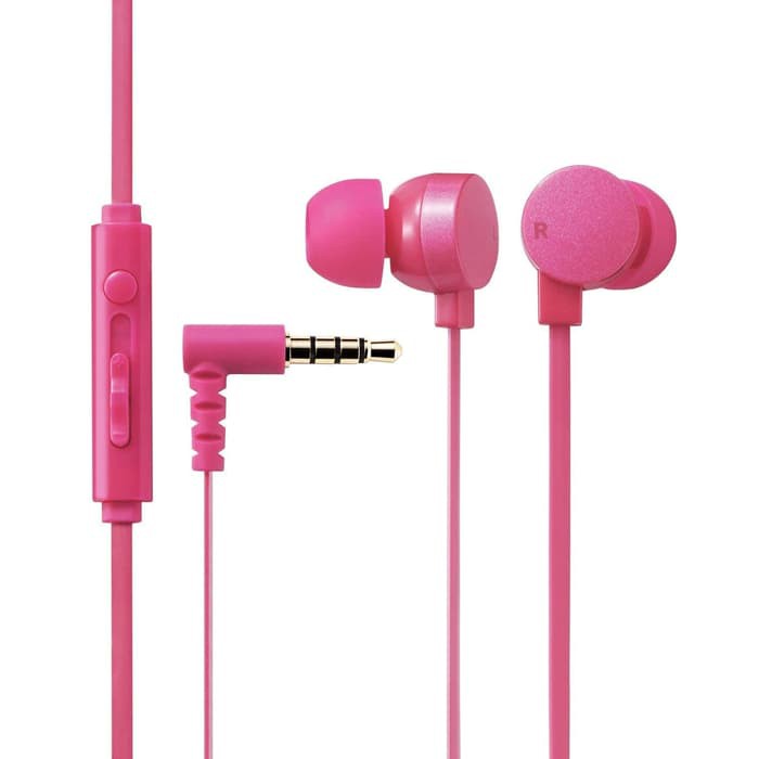 Elecom In-Ear Type Stereo Headset for Smartphone 9.0.mm Driver-Pink 2