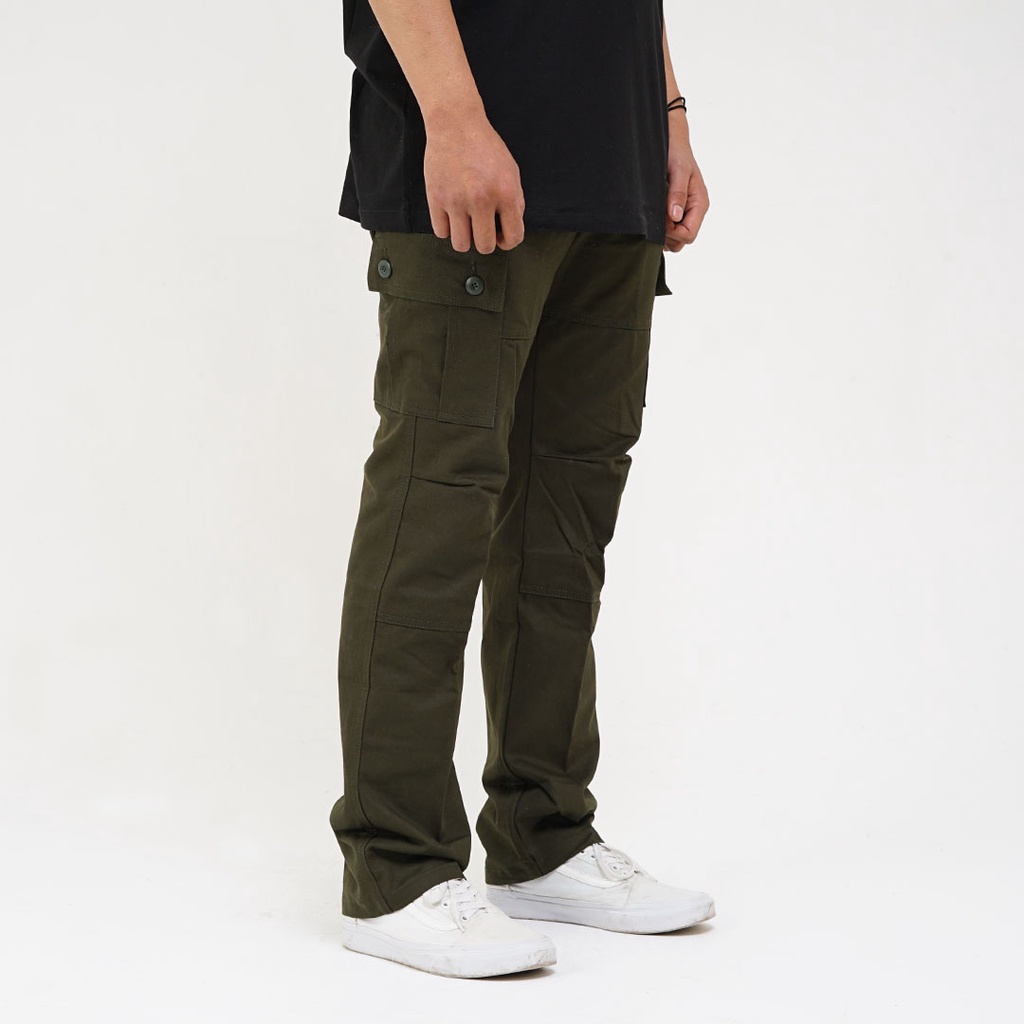 Whoopculture &quot;Goral&quot; Green Army Long Pants Cargo