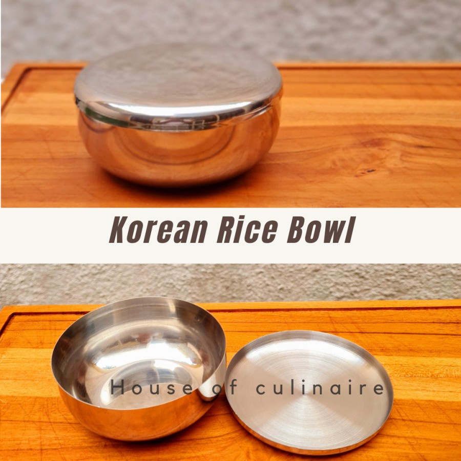 Mangkok Korea Stainless Mangkuk Nasi Stainless Mangkuk Nasi Korea