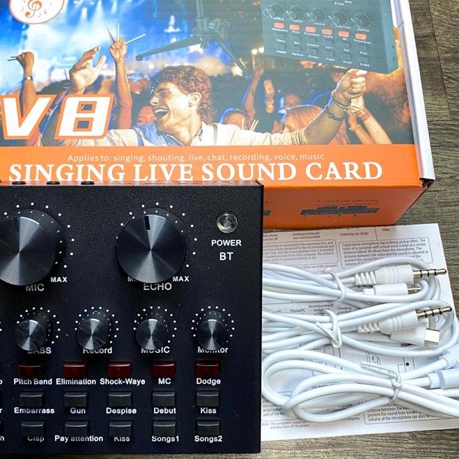 ◊ MIXIO Sound card V8 Mixer SoundCard V8 MIXER Audio USB External Soundcard ✲