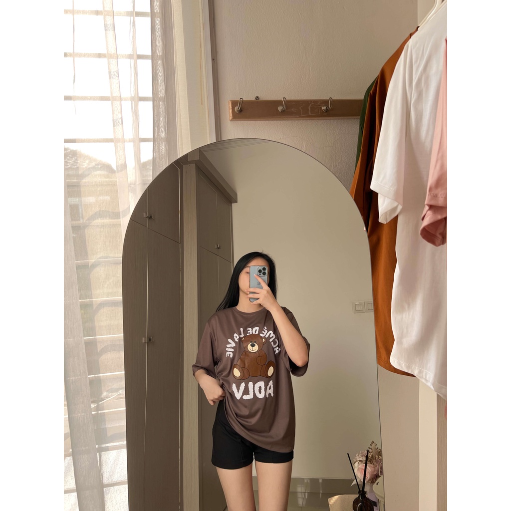 Baju Kaos Oversize Wanita Kaus Kekinian Korea Import Murah Jumbo Atasan XXL ADLV