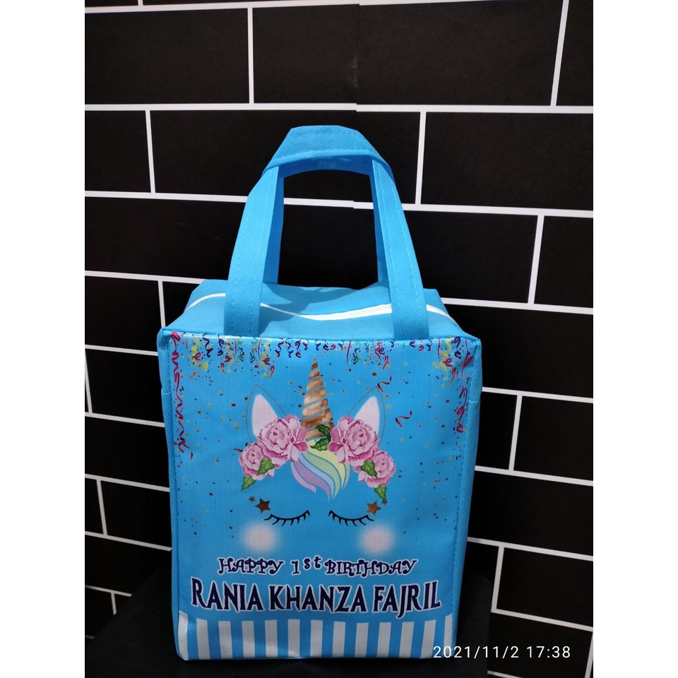 Tas souvenir ulang tahun resleting kartun-3