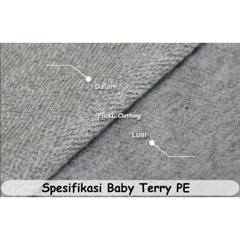 Bahan Kain Baby Terry CVC Cotton Katun Training Sweater