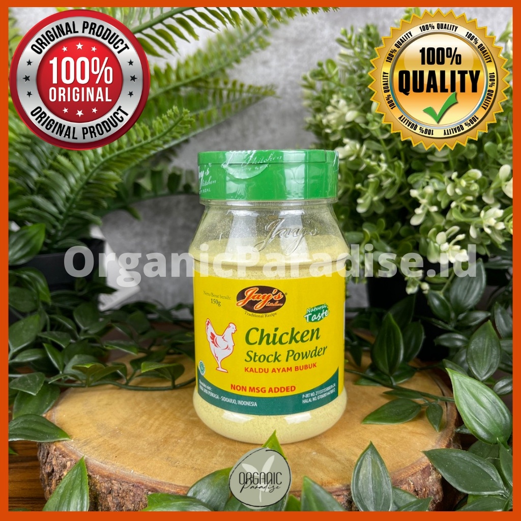 

Jay's Chicken Stock NON MSG / Kaldu Ayam Jay's NON MSG 150 gram