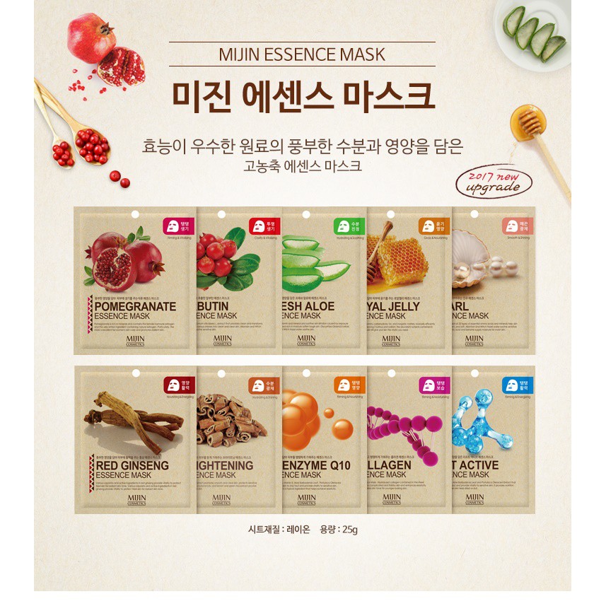 PROMO BUY 10 GET 10 FREE Korean Sheet Mask (MJ Care Mask)