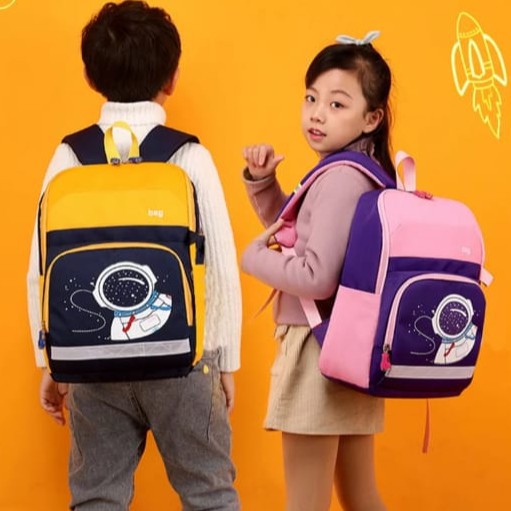 TAS RANSEL ASTRONOT TAS SEKOLAH RANSEL ANAK CEWE COWO ASTRONOT LUAR ANGKASA KEKINIAN