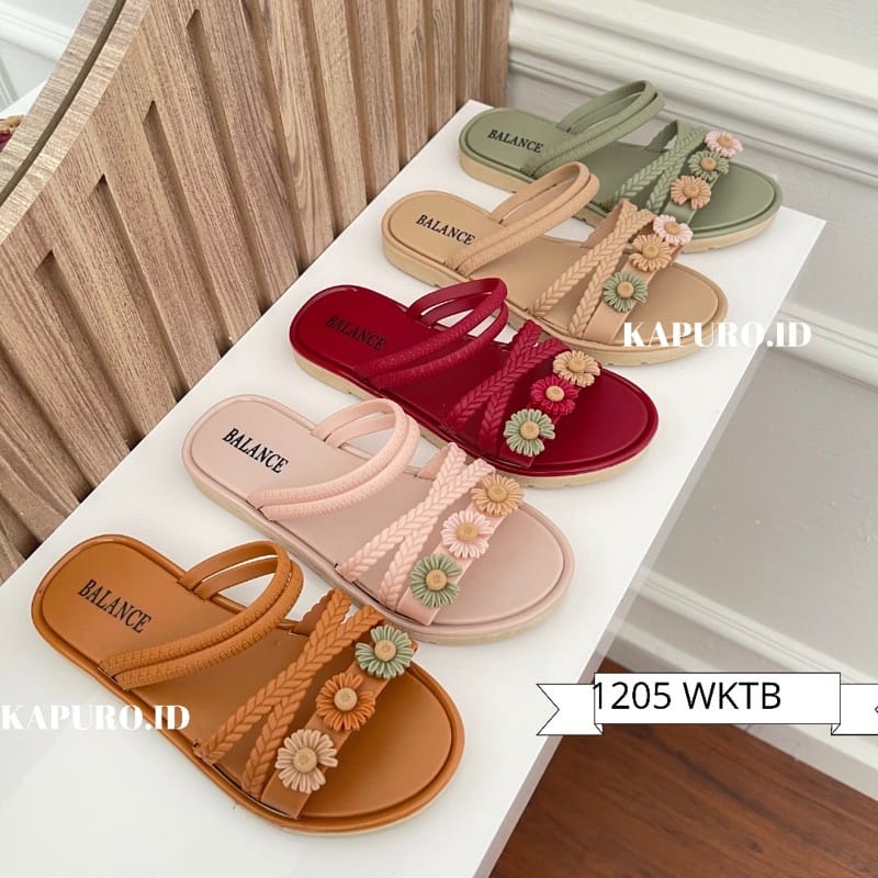 Sandal Jelly Anak Variasi Bunga Daisy