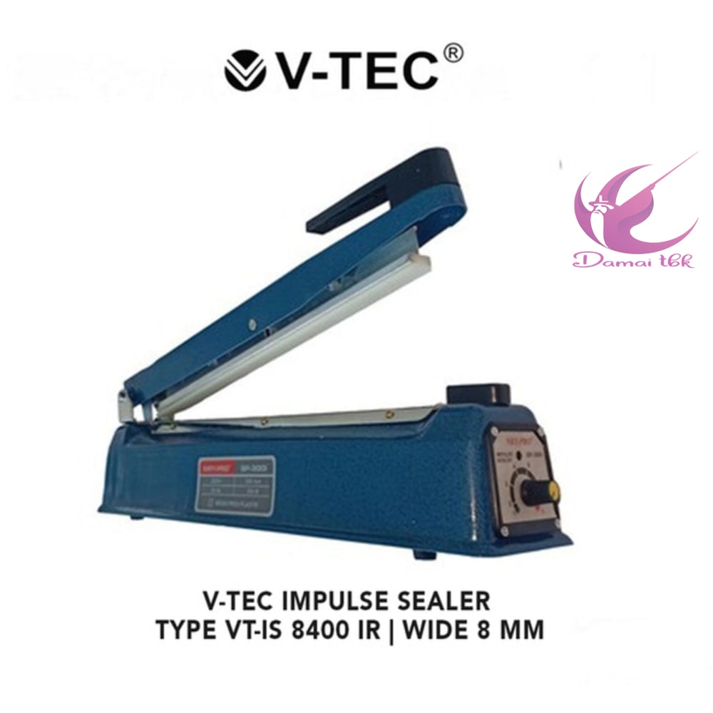 Impulse Sealer VT-IS 8400 IR V-Tec / Sealer Makanan Lebar 8Mm