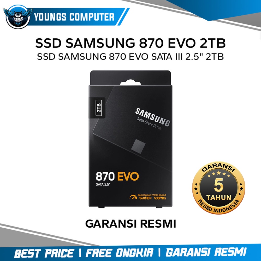 SAMSUNG 870 EVO 2TB | SSD 2.5&quot; SATA V-NAND