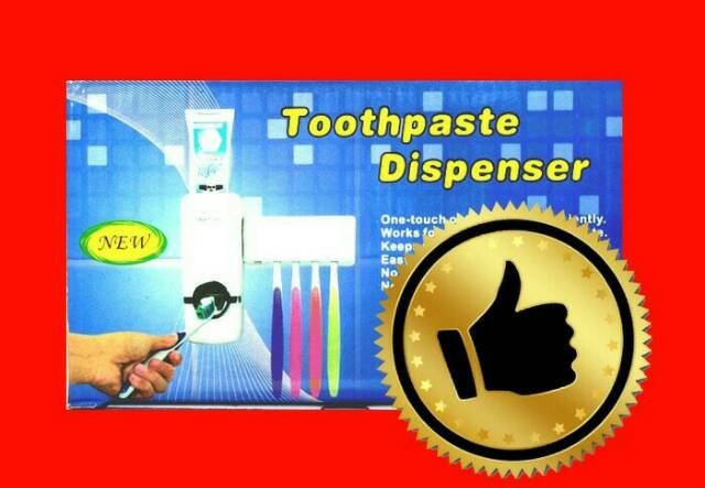 Dispenser odol dan tempat sikat gigi