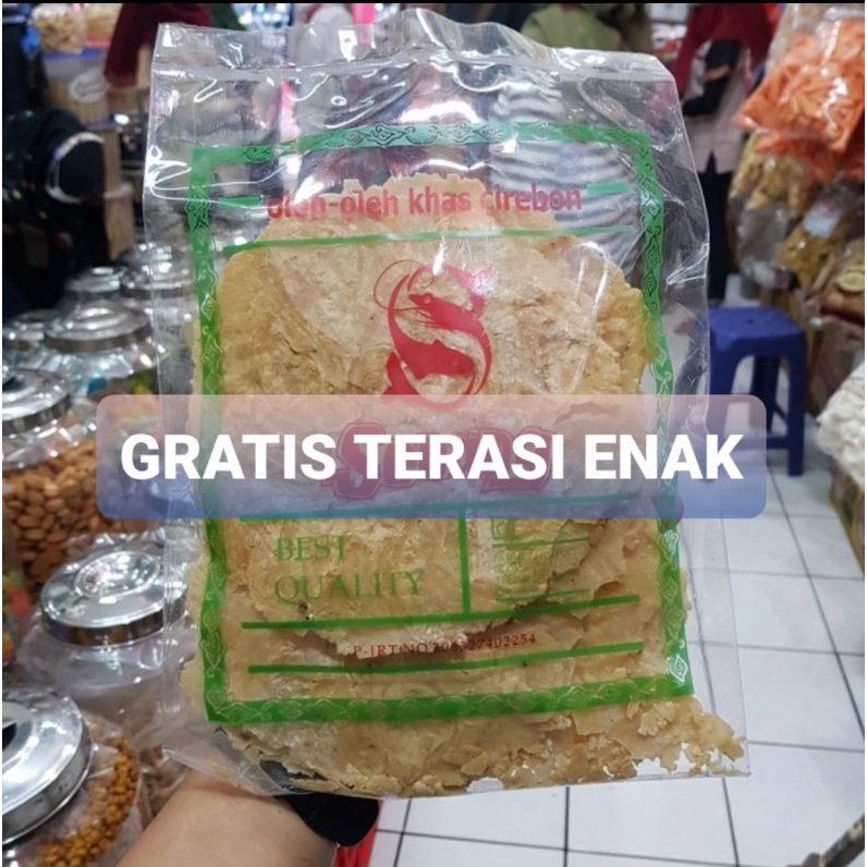 

EMPING LEBAR SUPER KHAS CIREBON 250 GRAM GRATIS terasi Cirebon