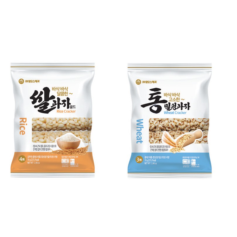 Mammos Cracker 70gr - Rice Cracker And Wheat Cracker - Made In Korea