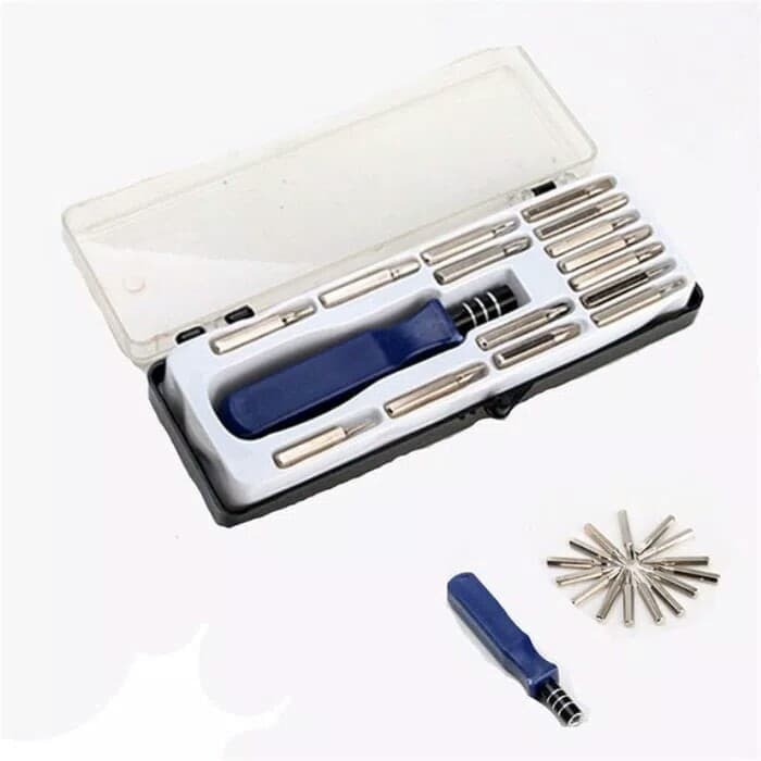 OBENG SET 16 IN 1 Mini Tool Kit Set Obeng Reparasi Serbaguna Obeng Magnetic 16 in 1 Multifungsi