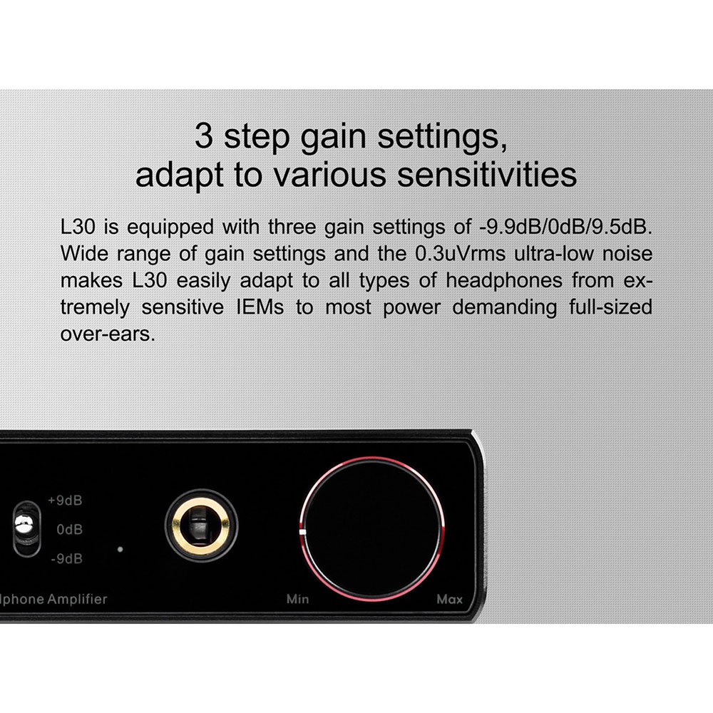 Topping L30 Headphone Amplifier Ultra Low Noise - Black