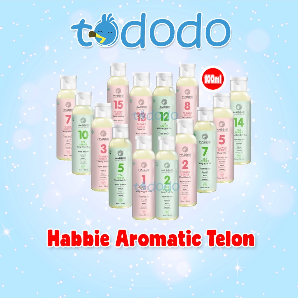 Habbie Minyak Telon Aromatic Tea Series &amp; Flower series Minyak Telon Bayi