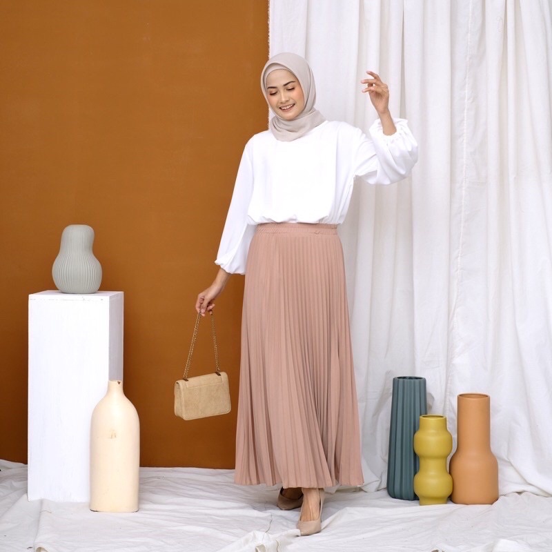 Rok Plisket Premium Perempuan