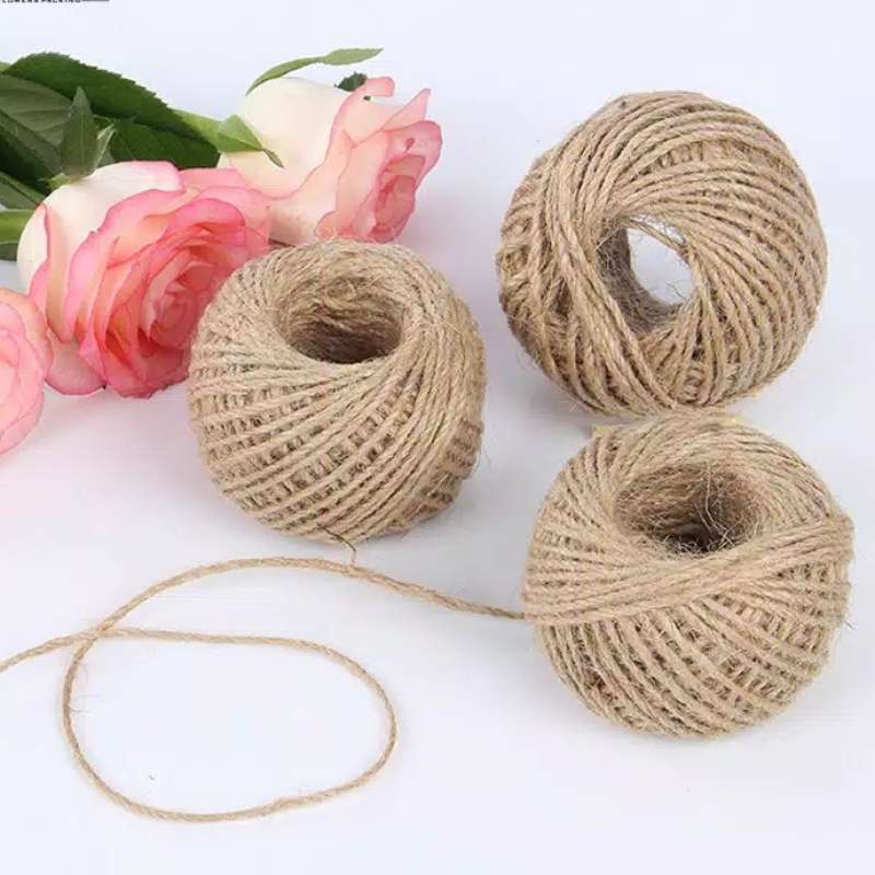 

Tali Rami Tali Goni Hemp Rope Jute Rope 1 Meter - Tali Prakarya Kesenian