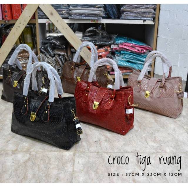 Croco Tiga Risleting Tas Batam