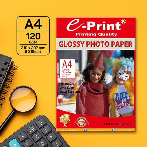 

E-PRINT PHOTOPAPER GLOSSY A4 120 GSM 50 SHEET