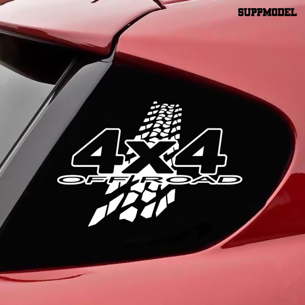 Stiker Decal Motif Tulisan 4x4 Off Road Untuk Dekorasi Body / Jendela / Bumper Mobil