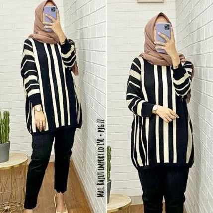 Kaos rajut import ld 150 cm