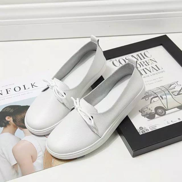 Sepatu Slipon Wanita AC tali S04