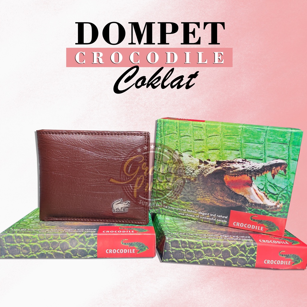 Dompet Pria Crocodile Bahan Kulit Sintetis