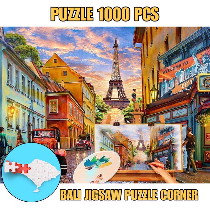 JIGSAW PUZZLE 1000 PCS - PARIS PAINTING