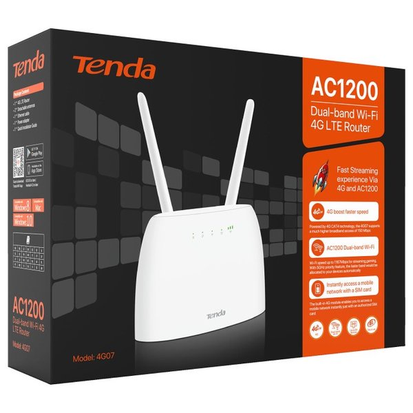 Tenda 4G07 AC1200 Dual-band Wi-Fi 4G 3G LTE Router