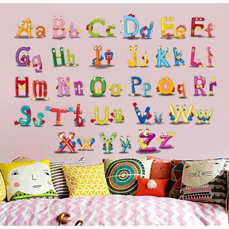 stiker dinding abjad // wall sticker dinding bagus