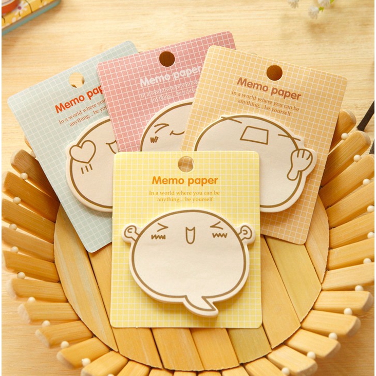 20pcs Memo Post Note Portable Dapat Disobek Motif Kartun Lucu Gaya Korea