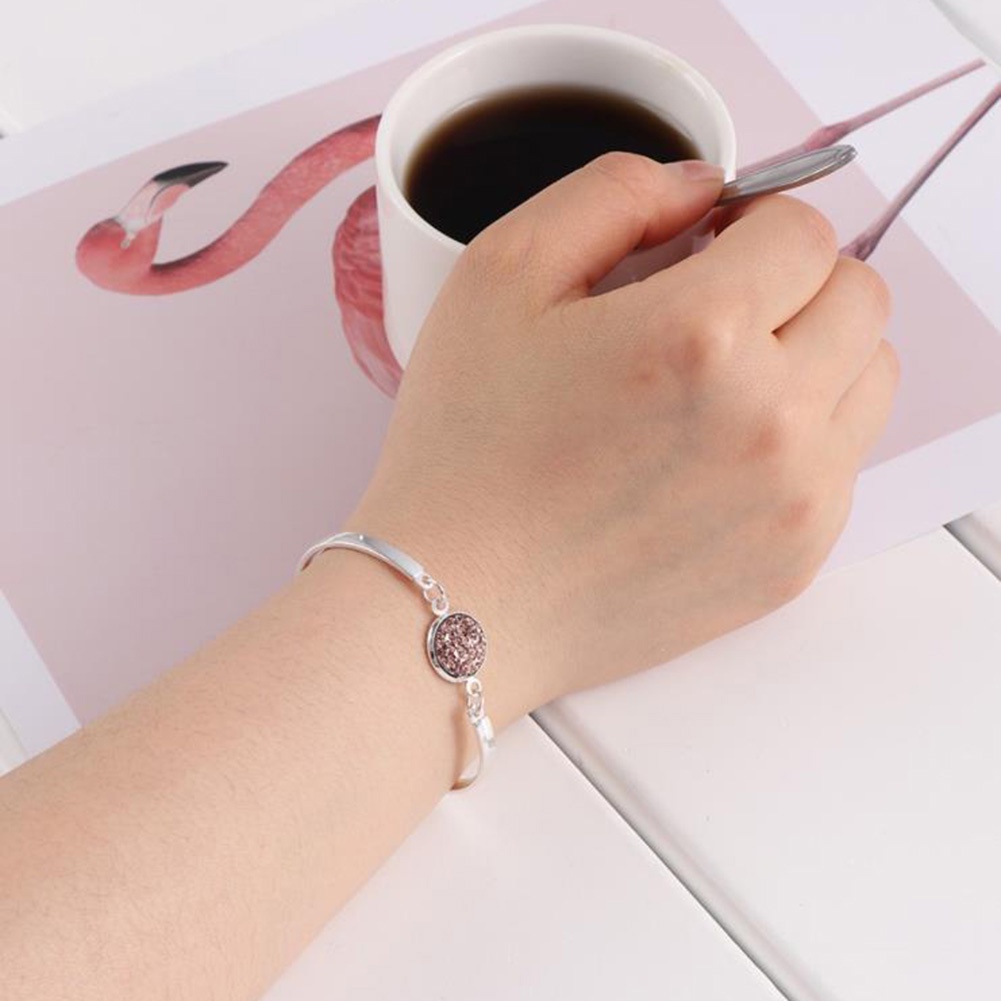 Hu Hu Hu Hu Hu Alat Bantu Pasang Kacamata♡ Gelang Tangan Rantai Adjustable Aksen Manikmanik Resin Glitter Untuk Wanitahadiah