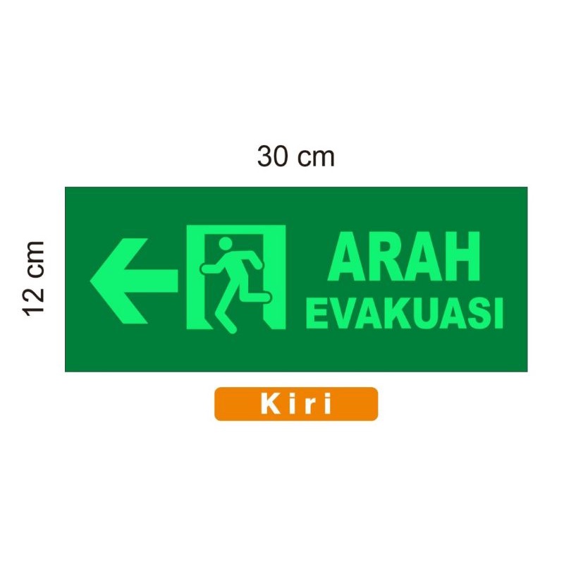 

arah evakuasi bahan sticker fosfor media plat galvanis