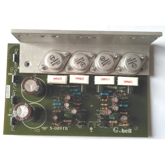 Rakitan power OCL PMPO 450W stereo G.Bell Er~359