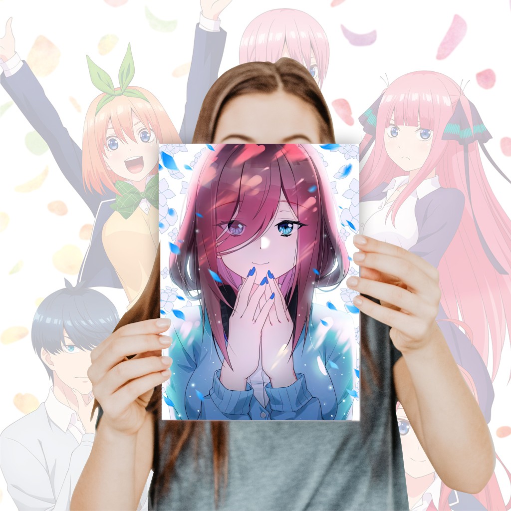 Poster Go Toubun No Hanayome Anime Size A4+ - Ichika Nino Miku Yotsuba Itsuki Fuutaro-8