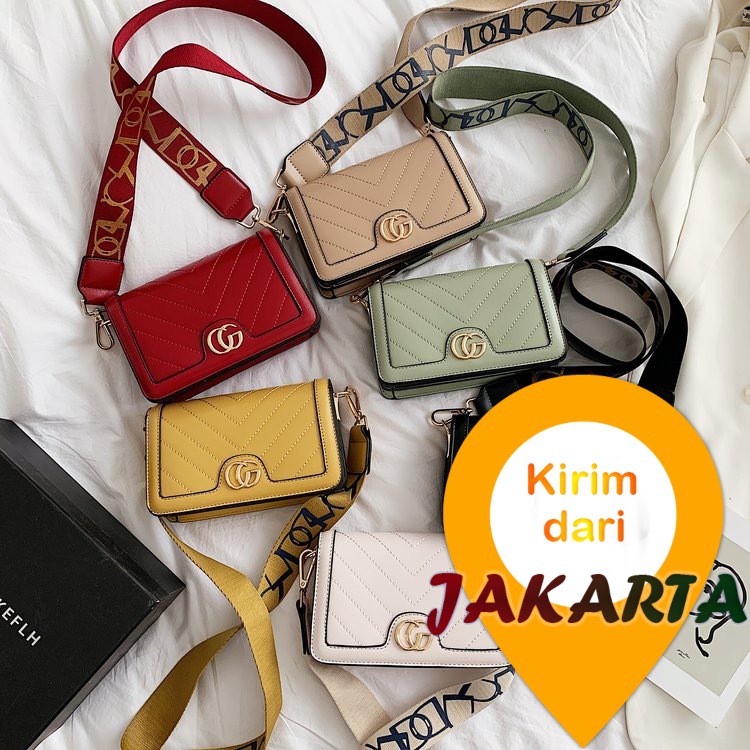 TAS IMPORT FASHION SELEMPANG WANITA 3475 DAPAT 2TALI