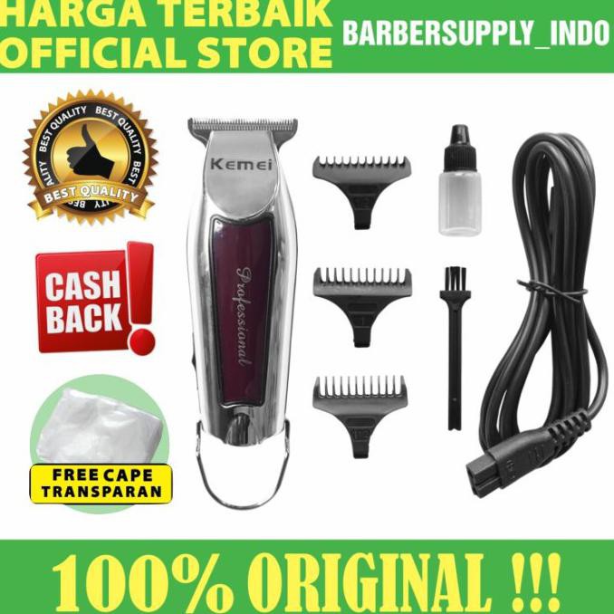 Alat Cukur Kumis Jenggot Kemei Trimmer Km 9163 Original