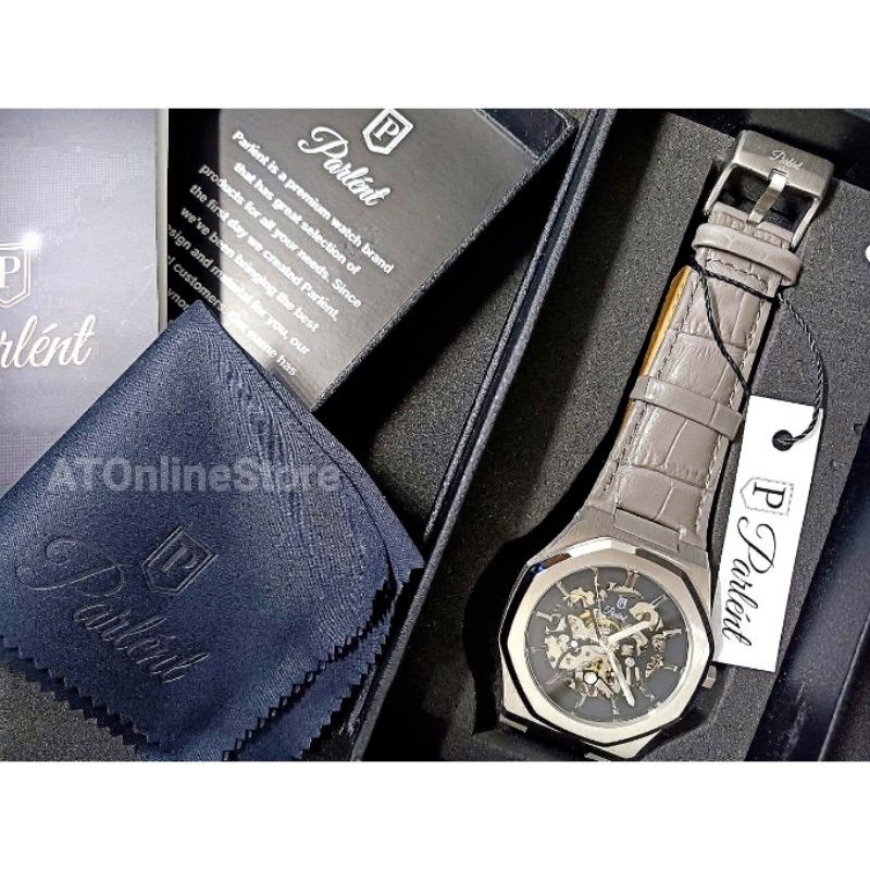 [ GARANSI RESMI ] Jam Tangan Automatic Parlent Palladium Ultima Silver ORIGINAL Garansi