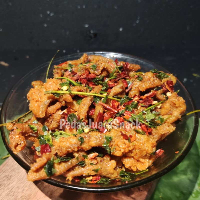 

Keripik usus ayam crispy pedas daun jeruk 60 gram