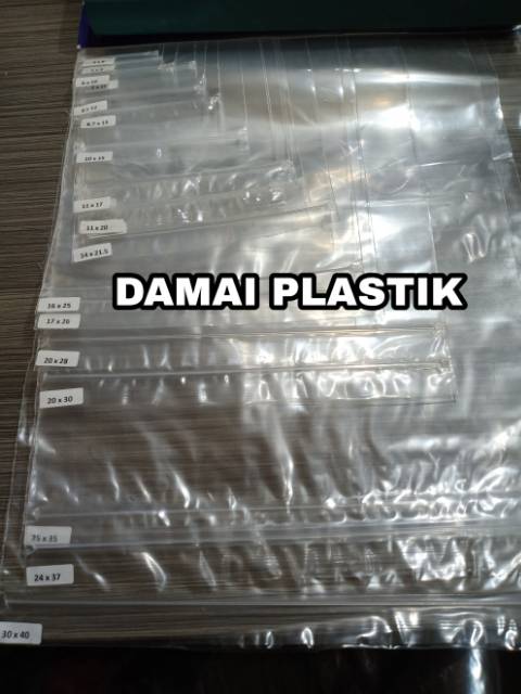 Plastik KANTONG Klip Ziplock Clip 12x20 cm Sealer PE Bening Bungkus 12 X 20 CM MAKANAN Snack